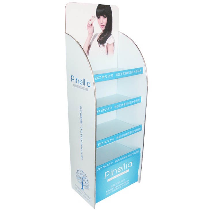 2023 Hot Sale Custom Logo Black Cardboard Cosmetics Display Stand - Image 1