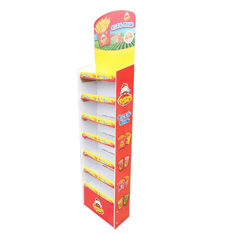 Supermarket Floor Cardboard Corrugated Paper POP Beverage Wine Retail Soft Drinks Display Stands - Image 1