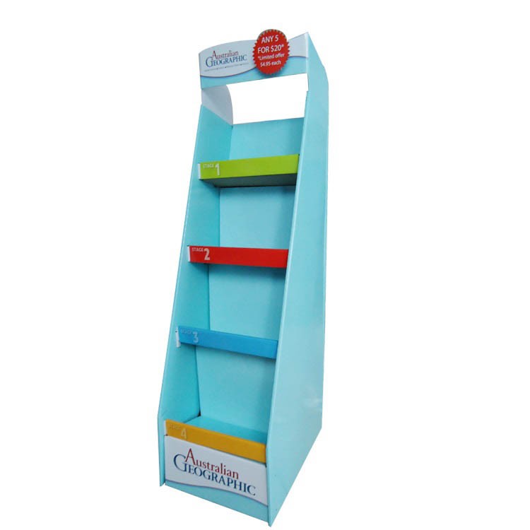 Custom Chips Retailer Tiered Cardboard Potato Chips Floor Display Standing Floor Cardboard Display Racks For Snacks - Image 1