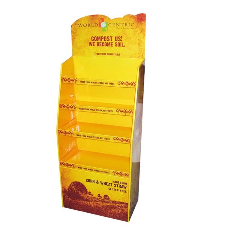 Customized Corrugated Cardboard Floor Shelf Product Pallet Shipper Floor Display Stand Cardboard Display - Image 1