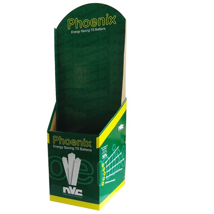 Custom Cardboard Advertising Display Rack Corrugated Floor Standing Unit Paper Shelf Rack - Image 1