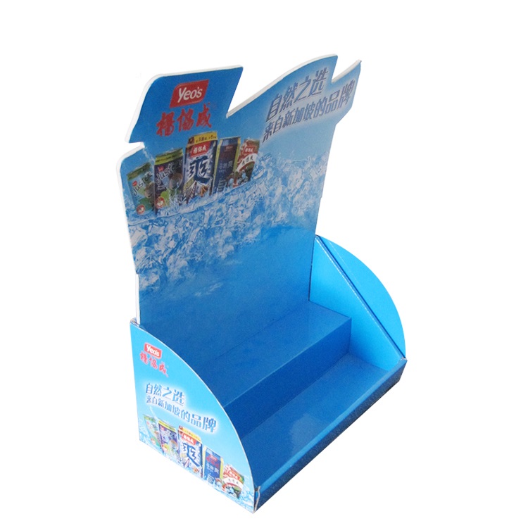 Custom Countertop Cardboard Products Counter Display Stand Corrugated Cardboard Electronics PDQ Counter Top Display Box