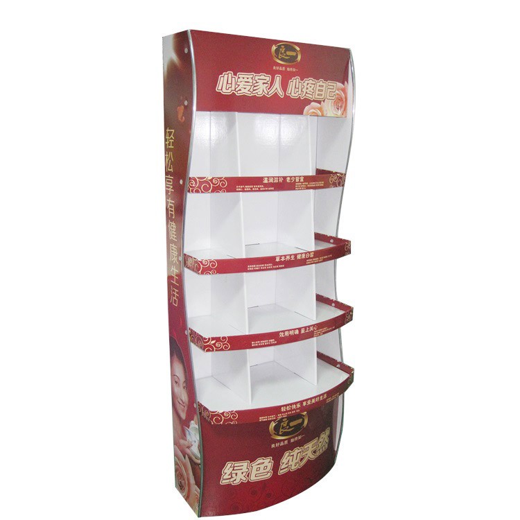 Customized Cardboard Display Racks Floor Display Stand Table Display Box for Supermarket - Image 1