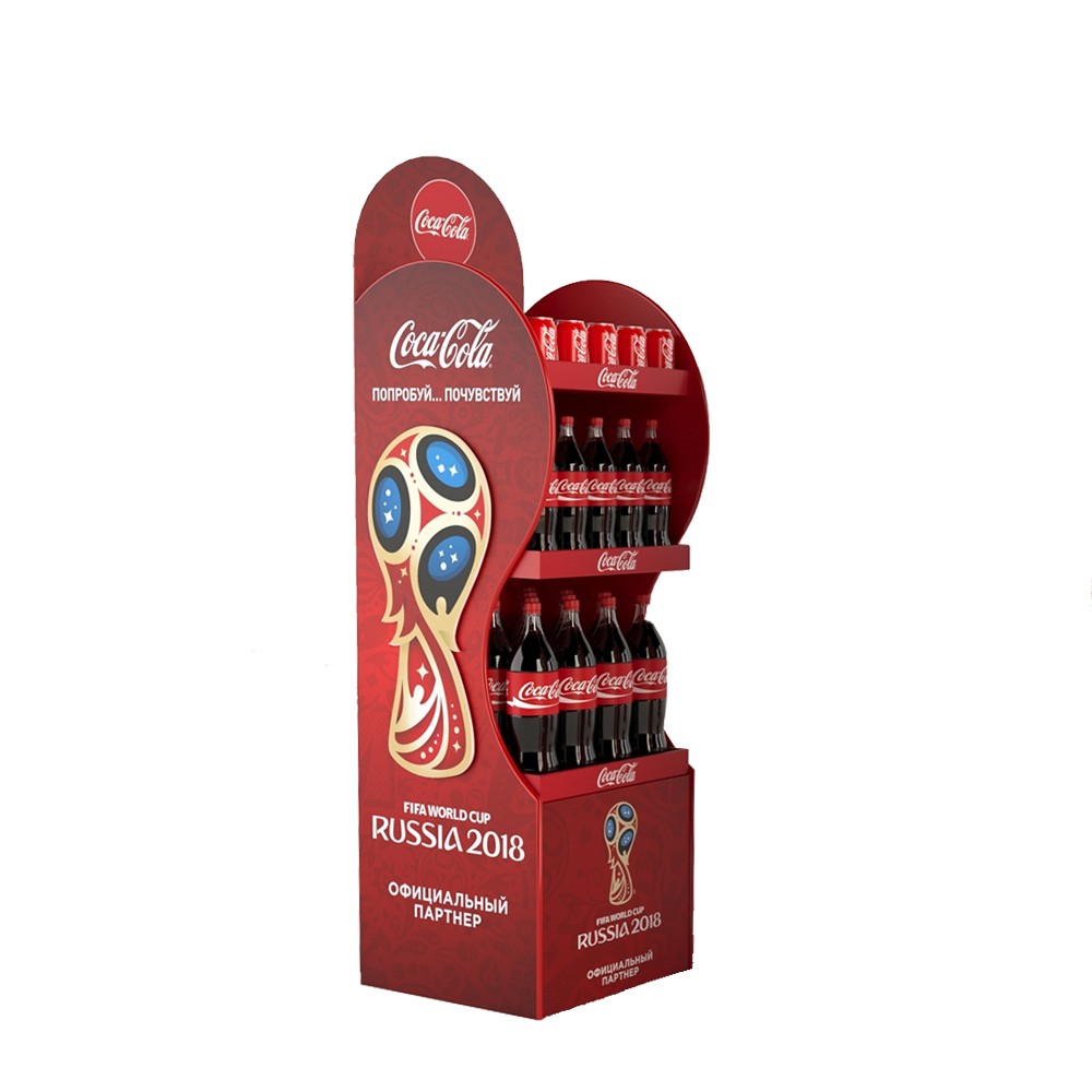Customized Cardboard Floor Standing Makeup Display Rack Cosmetic Display Stand - Image 1