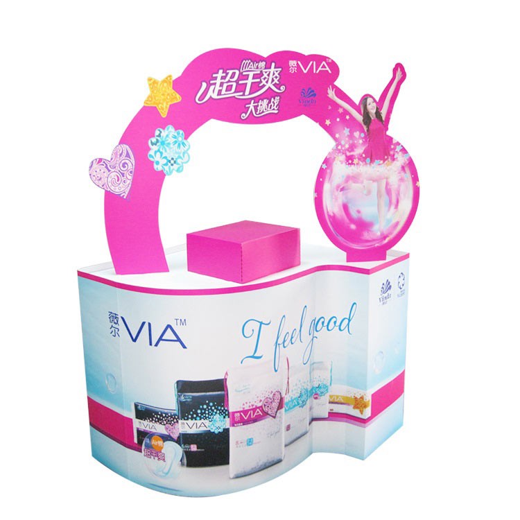 Retail Pdq Counter Show Stand Display Box Cardboard Paper Table Pop Counter Top Display Rack - Image 1