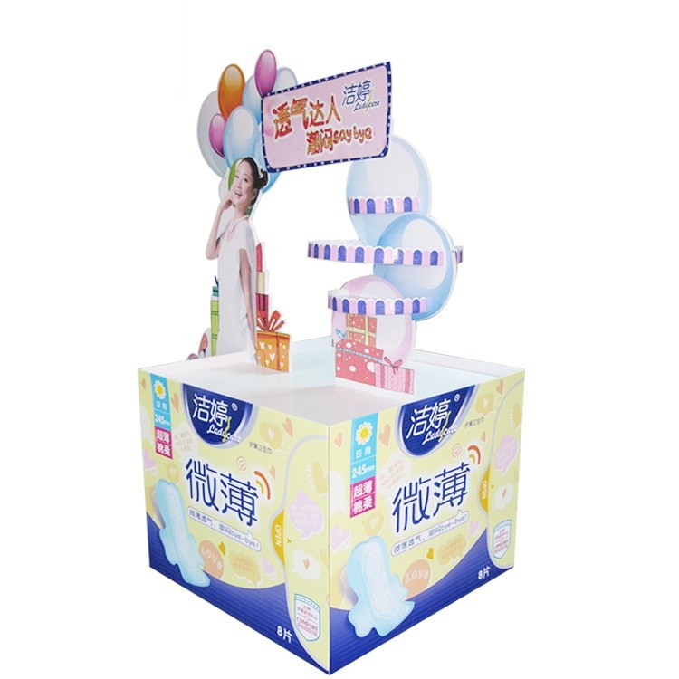 China Supplier Promotional Point of Purchase Surprise 4 Sides Pallet Display Stand Cardboard - Image 1