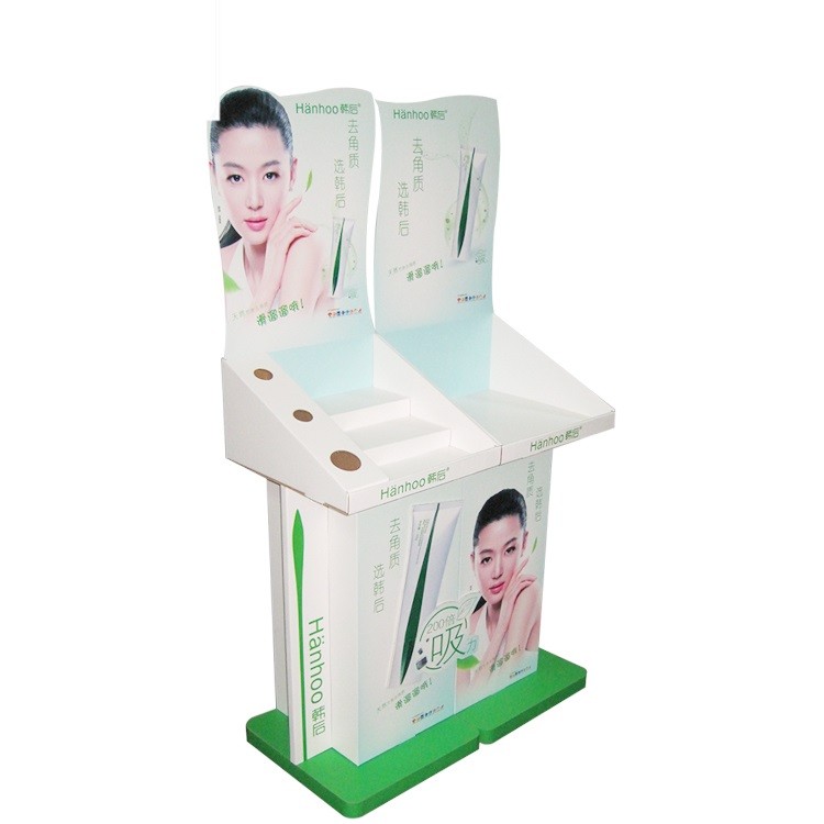Pallet Display Cardboard Half Pallet Corrugated POS Floor Shelf Display Retail Unit Hat Cardboard Display - Image 1