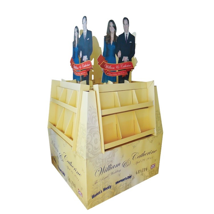 Custom Food Cardboard Corrugated Paper Display Rack Stand Paper Display Stand - Image 1