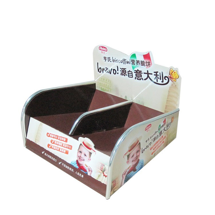 Promotional shelf ready packaging tear away folding pdq counter template counter display - Image 1