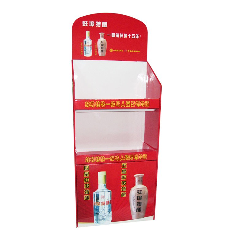 Promotional shelf ready packaging tear away folding pdq counter template counter paper cardboard display box - Image 1